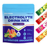 OXYMOOD sugar-free electrolytes packets variety 16 sticks for calorie-free hydration