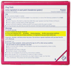 Oxytrol for Women packaging highlights simple usage steps for easy start.