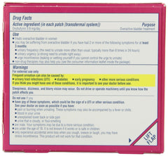 Oxytrol for Women patch on hip offers discreet wear during daily activities.