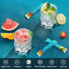 OZENKE portable electrolyte packets ideal for travel and active days.