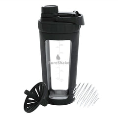 Paddi glass shaker bottle 20 oz with odorless glass for clean shakes.
