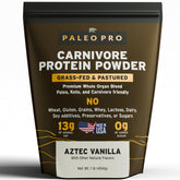 Paleo Pro Carnivore Complete Aztec Vanilla bottle front highlighting grab-and-go nutrition