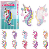 Panelee Christmas unicorn bandages collection with festive patterns for kids