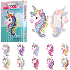 Panelee Christmas unicorn bandages collection with festive patterns for kids