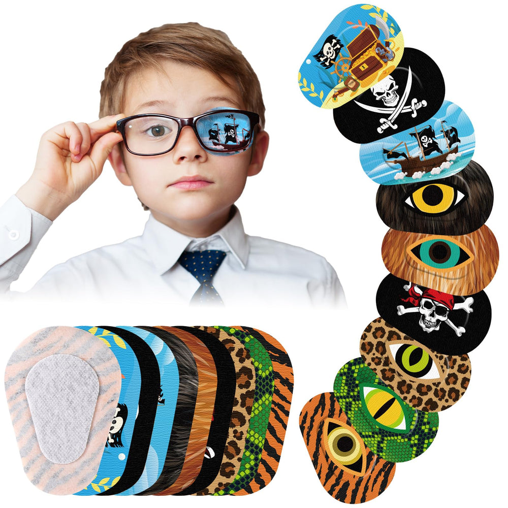 Panelee eye patches pirate design for kids, breathable and light-blocking for daytime rest