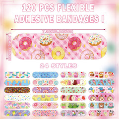 Panelee Kids Bandages rainbow pattern provides breathable protection during play