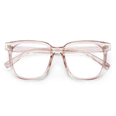 PANNER oversized square blue light glasses reduce eyestrain during long computer sessions