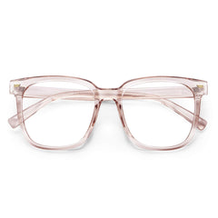 PANNER oversized square blue light glasses reduce eyestrain during long computer sessions