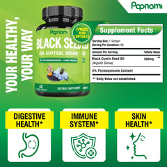 Papnami packaging box for premium black seed oil.