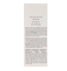 Paprika Thermal Body Gel fast-absorbing texture ideal before exercise