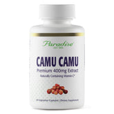 Paradise Herbs camu camu capsule bottle for daily vitamin C support