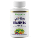 Paradise Herbs Earth’s Blend Vitamin D3 bottle front signaling daily wellness support