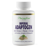 Paradise Herbs Imperial Adaptogens bottle for daily stress support and focus