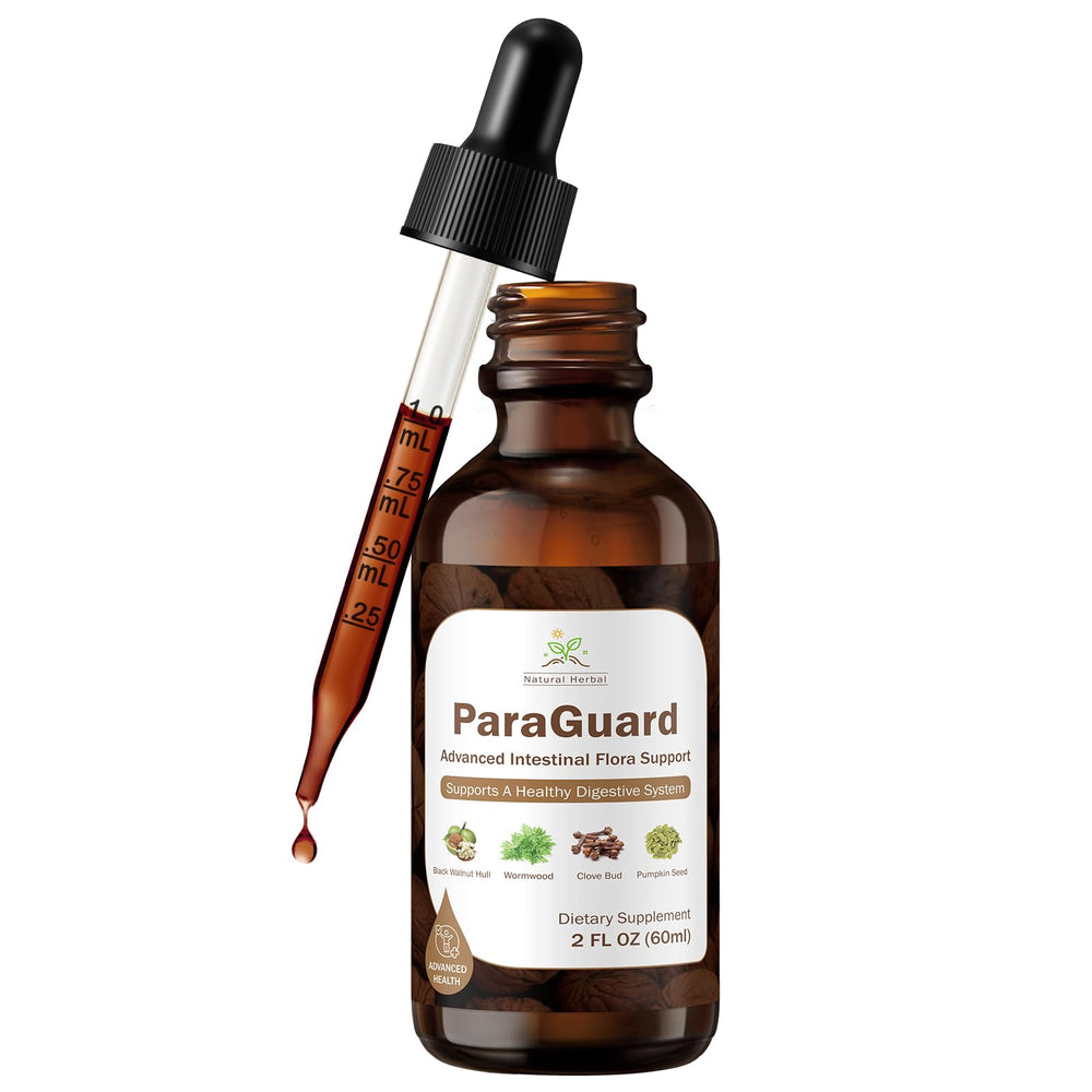 ParaGuard Cleanse Liquid bottle showcasing the herbal gut support blend.