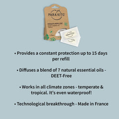 PARA'KITO peppermint oil pellet outdoors with refreshing scent
