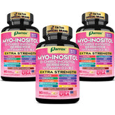 Parrox Myo-Inositol 16-in-1 bottle displaying ingredients for balanced energy