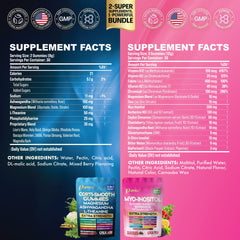 Parrox Soothe & Smooth bundle bottle front displays label and gummies