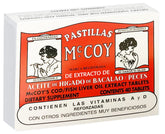 Pastillas McCoy cod liver oil tablets front view for daily nutrition