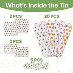 Patch Kids On-The-Go unicorn bandages with cute prints offer quick protection for kids' scrapes.