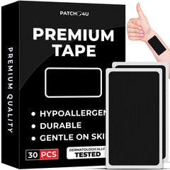 PATCH4U Premium Tape close-up on soft cotton for gentle skin contact