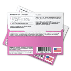 Close-up of PatchAid Collagen Plus adhesive surface for comfortable wear