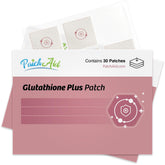 PatchAid Glutathione topical patch packaging shows a 30-day supply option for convenience