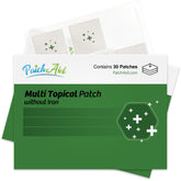 Patch Aid Multi Plus topical patch on skin delivers steady energy without stomach upset.