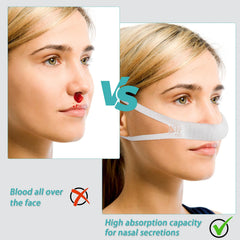 Patelai nasal bandage high absorption helps manage moisture.
