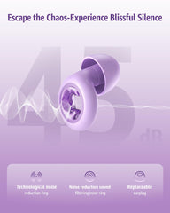PATNRAB ear plugs eight tip sizes provide a custom, pressure-free fit