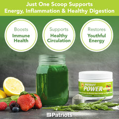 Patriot Power Greens organic beets highlight circulation support and energy potential
