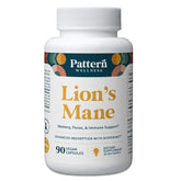 Pattern Wellness Lion’s Mane capsules bottle for daily cognitive clarity