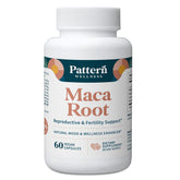 Pattern Wellness Maca Root Extract 20:1 bottle shows concentrated potency for daily vitality