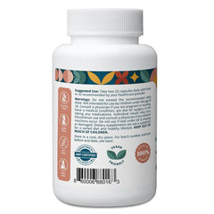 Pattern Wellness tri-color maca capsules illustrating the blend for balance