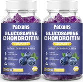Patxans glucosamine chondroitin gummies bottle shows convenient daily joint support.
