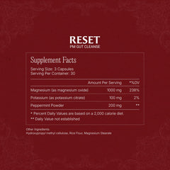 Paulina Fitness Reset Overnight bottle side view shows easy nightly routine