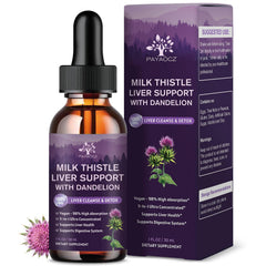 PAYAOCZ Milk Thistle Drops bottle with dropper for easy daily use and liver support.