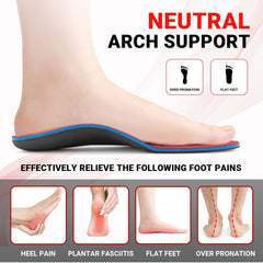 PCSsole deep heel cradle insole helps stabilize the heel and reduce pressure