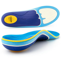 PCSsole sport insoles with high arch support stabilize feet during runs.