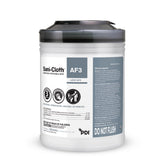 PDI Sani-Cloth AF3 wipes in a large canister for quick, fragrance-free surface cleaning.