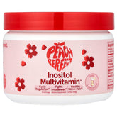 Peach Perfect Inositol powder pink lemonade bottle for daily wellness support.