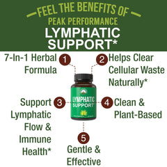 Peak Performance 7-in-1 Capsules — vegan lymph support for daily routines