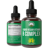 Peak Performance B Complex Liquid bottle with pour cap for easy daily dosing.