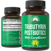 Peak Performance CoreBiome Tributyrin bottle promoting daily gut support.