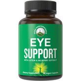 Peak Performance Eye Vitamins bottle front highlights vegan formula for eye support.