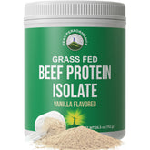 Peak Performance Grass-Fed Beef Protein Isolate bottle for dairy-free protein support.