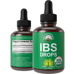 Peak Performance IBS Relief bottle front for gentle, organic digestive support.