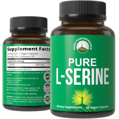 Peak Performance L-Serine bottle for daily cognitive support.