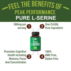 L-Serine capsules pour showing easy dosing and quick intake.