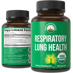 Peak Performance Lung Detox bottle for daily lung support.