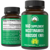 Peak Performance Nicotinamide Riboside bottle highlighting premium NR for NAD+ support.